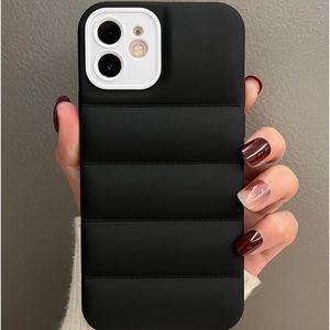 New iPhone 11 Black Puffer Phone Case